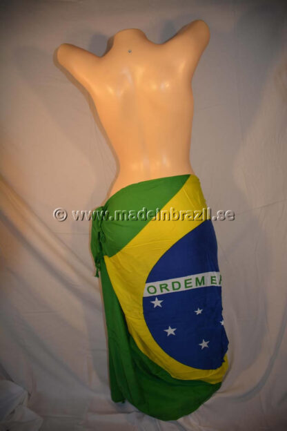 Canga Brasilien Flagga midja bakifrån